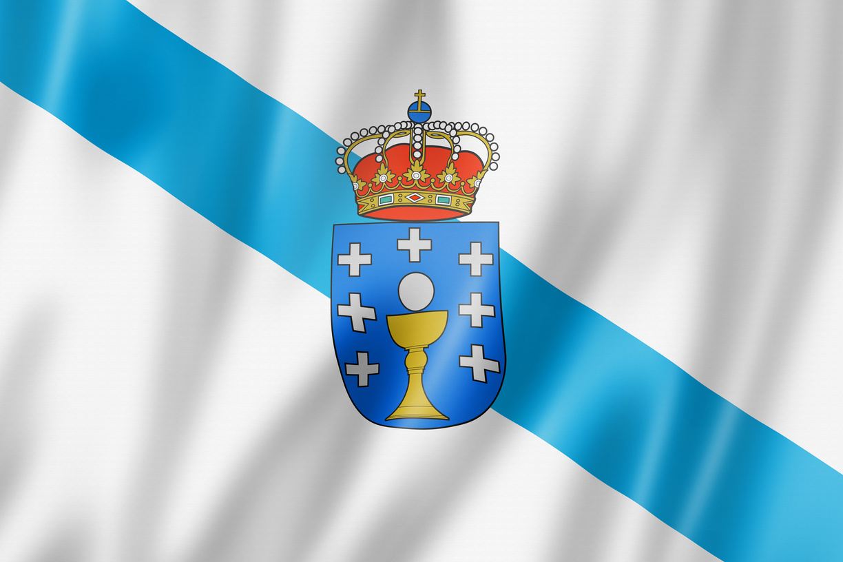 Flag of Galicia, Spain